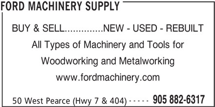 machines machining and machinery machinery sales ford machinery ...